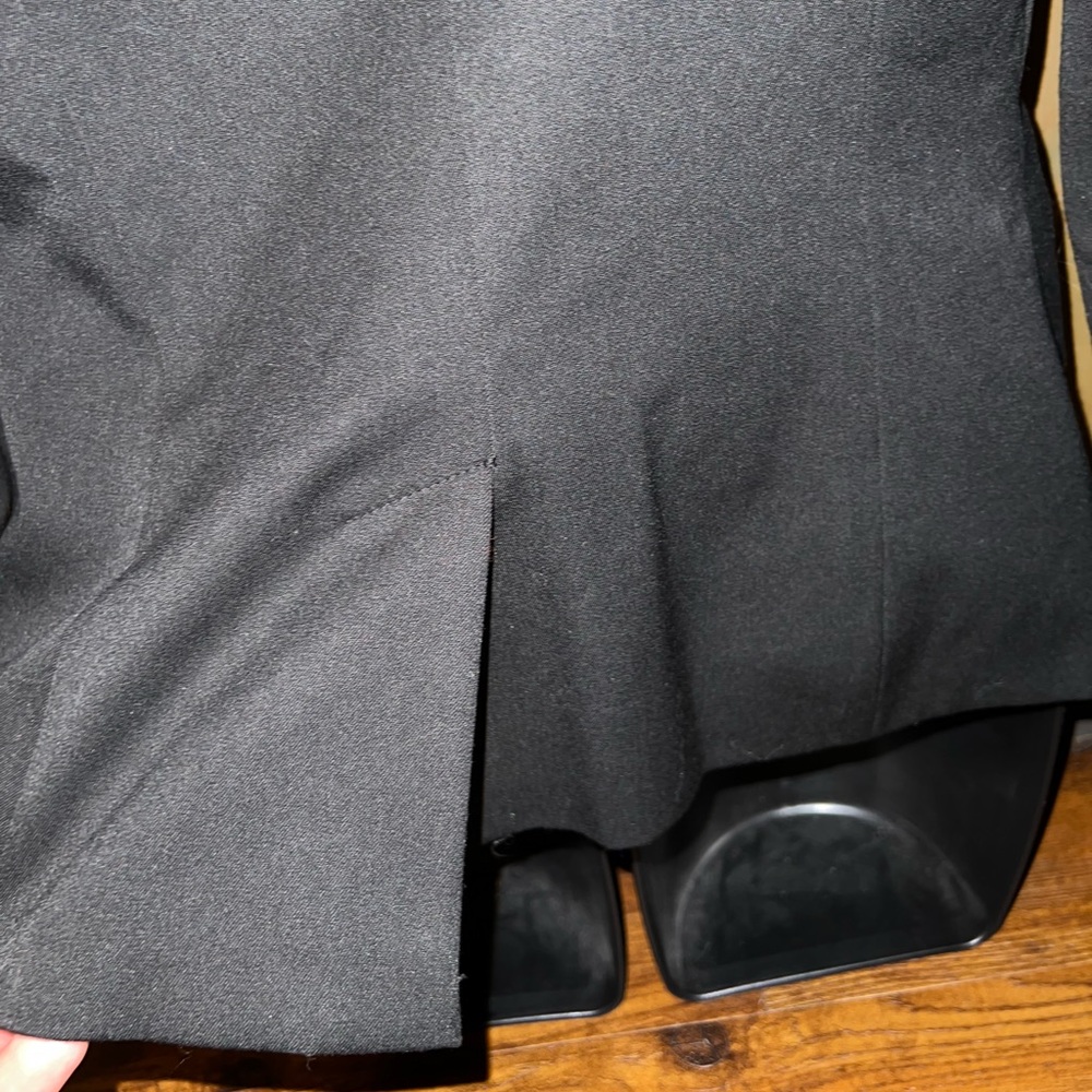 Merona Black Chic Front Button Long Sleeve Jacket Casual Office Blazer Size 6 - Picture 7 of 10